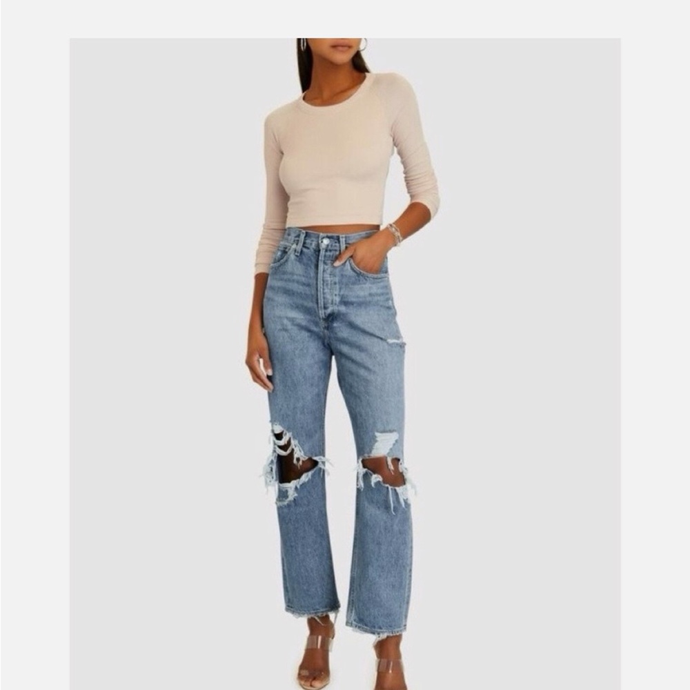 AGOLDE 90's Mid Rise Loose Fit Jeans Fall Out Size 30